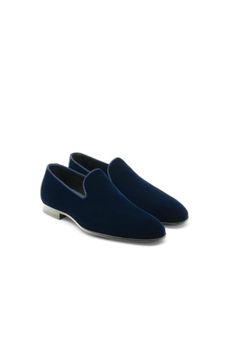 Magnanni Jareth 22334 Navy Velvet Formal/Loafers (MAGS1121)-AmbrogioShoes