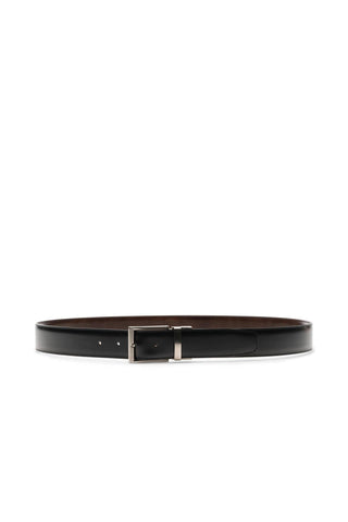 Magnanni Lados 1595 Men's Black & Brown Calf-Skin Leather Riversible Belt (MAGB1050)-AmbrogioShoes