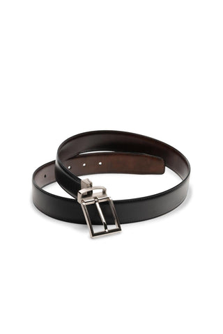 Magnanni Lados 1595 Men's Black & Brown Calf-Skin Leather Riversible Belt (MAGB1050)-AmbrogioShoes