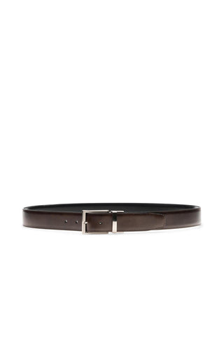 Magnanni Lados 1595 Men's Black & Brown Leather Riversible Belt (MAGB1050)