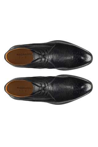 Magnanni Tacna 24716 Black Peccary Leather Chukka Boots (MAGS1106)