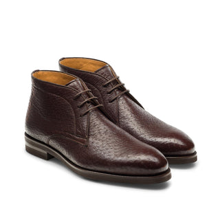Magnanni Tacna 24716 Brown Peccary Leather Chukka Boots (MAGS1107)-AmbrogioShoes