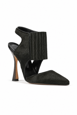 Manolo Blahnik Pony & Leather Pump