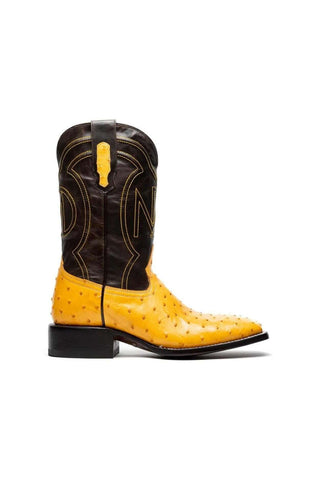 Marco Di Milano Alabama Buttercup Ostrich Skin Cowboy Boot (MDM1225)