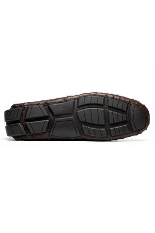 Marco Di Milano Alba Brown Ostrich Driver Loafer (MDM1206)