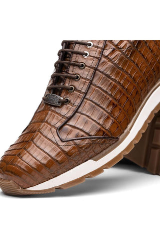 Marco Di Milano Alonzo Bay Apache Genuine Caiman Crocodile Casual Sneakers (MDM1165)