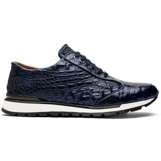 Marco Di Milano Alonzo Men's Shoes Genuine Caiman Crocodile Casual Sneakers (MDM1165)-AmbrogioShoes