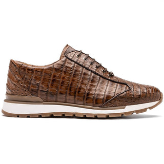 Marco Di Milano Alonzo Men's Shoes Genuine Caiman Crocodile Casual Sneakers (MDM1165)-AmbrogioShoes