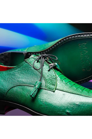 Marco Di Milano Andretti Green Lemon Ostrich Leg Derby (MDM1181)