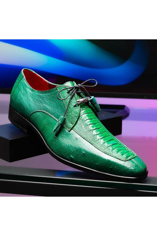 Marco Di Milano Andretti Green Lemon Ostrich Leg Derby (MDM1181)