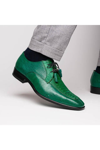 Marco Di Milano Andretti Green Lemon Ostrich Leg Derby (MDM1181)
