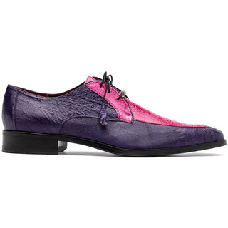 Marco Di Milano Andretti Men's Shoes Exotic Ostrich Leg Derby Oxfords (MDM1181)-AmbrogioShoes