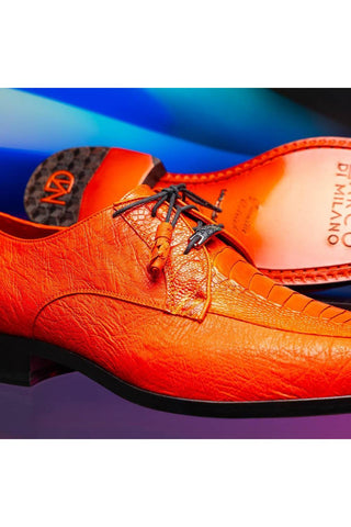 Marco Di Milano Andretti Orange Ostrich Leg Derby (MDM1181)