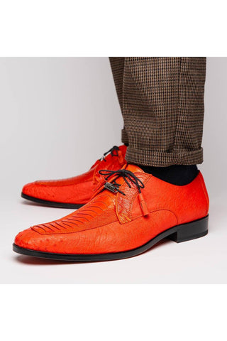 Marco Di Milano Andretti Orange Ostrich Leg Derby (MDM1181)
