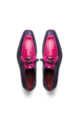 Marco Di Milano Andretti Pink & Purple Exotic Ostrich Leg Derby (MDM1181)
