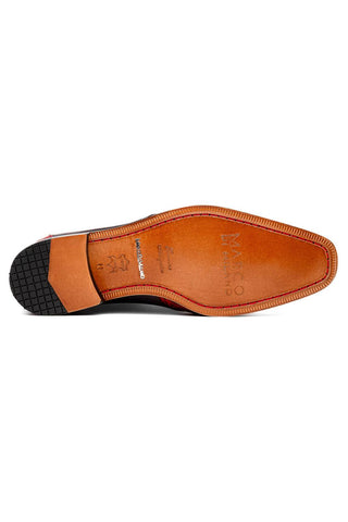 Marco Di Milano Anzio Black Cherry Alligator / Calfskin Leather Derby (MDM1037)