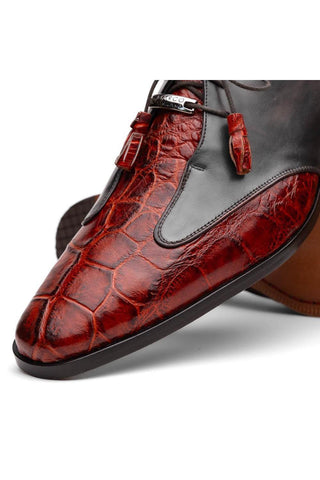 Marco Di Milano Anzio Cognac Alligator / Calfskin Leather Derby (MDM1037)