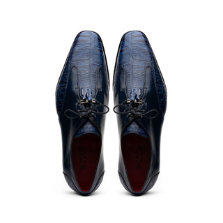 Marco Di Milano Anzio Exotic Alligator / Calfskin Leather Oxfords (MDM1037)-AmbrogioShoes