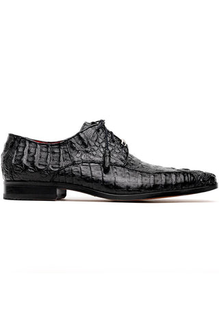 Marco Di Milano Apricena Genuine Black Caiman Crocodile Derby (MDM1092)