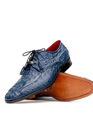 Marco Di Milano Apricena Genuine Navy Caiman Crocodile Derby (MDM1092)