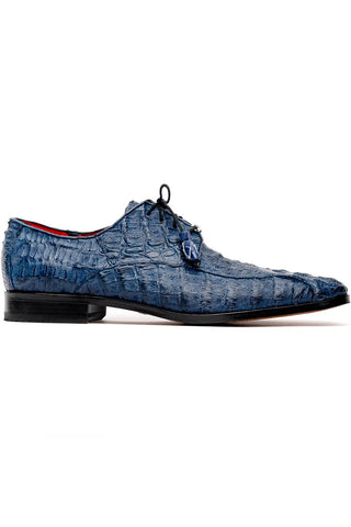 Marco Di Milano Apricena Genuine Navy Caiman Crocodile Derby (MDM1092)