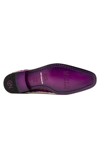 Marco Di Milano Apricena Genuine Purple Caiman Crocodile Derby (MDM1092)
