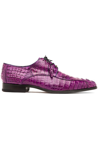 Marco Di Milano Apricena Genuine Purple Caiman Crocodile Derby (MDM1092)