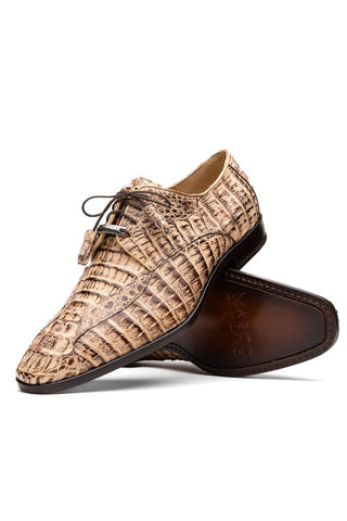 Marco Di Milano Apricena Genuine Rustic Orix Caiman Crocodile Derby (MDM1092)