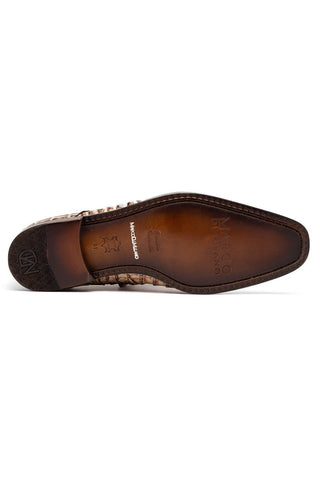 Marco Di Milano Apricena Genuine Rustic Orix Caiman Crocodile Derby (MDM1092)