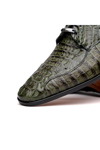 Marco Di Milano Apricena Genuine Woodgreen Caiman Crocodile Derby (MDM1092)