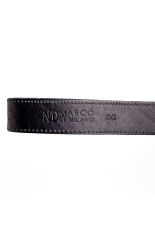 Marco Di Milano Arkansas Men’s Black Genuine Python Skin Belt (MDMB1046)