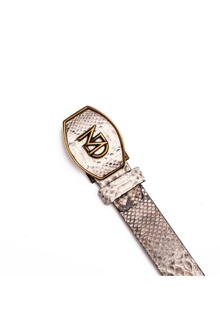 Marco Di Milano Arkansas Men’s Natural Genuine Python Skin Belt (MDMB1046)