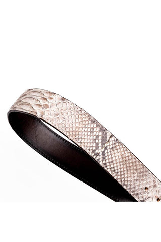 Marco Di Milano Arkansas Men’s Natural Genuine Python Skin Belt (MDMB1046)