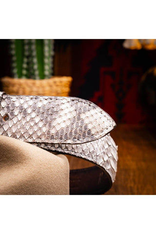 Marco Di Milano Arkansas Men’s Natural Genuine Python Skin Belt (MDMB1046)