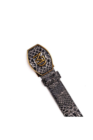 Marco Di Milano Arkansas Men’s Newspaper Genuine Python Skin Belt (MDMB1046)