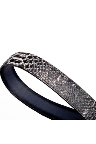 Marco Di Milano Arkansas Men’s Newspaper Genuine Python Skin Belt (MDMB1046)