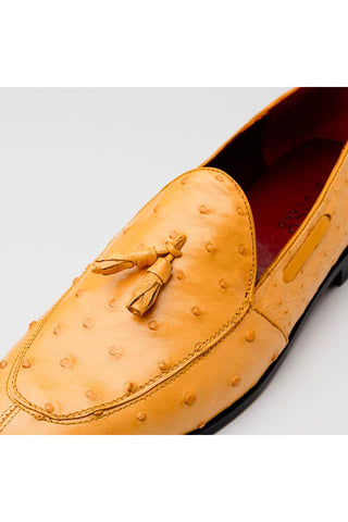 Marco Di Milano Aubiere Buttercup Ostrich Tassels Loafers (MDM1198)