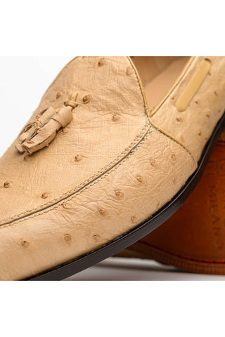 Marco Di Milano Aubiere Exotic Ostrich Tassels Loafers (MDM1198)