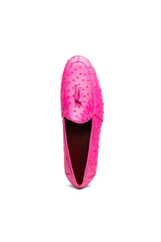 Marco Di Milano Aubiere Pink Ostrich Tassels Loafers (MDM1198)
