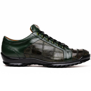 Marco Di Milano Bari Men's Shoes Genuine Patchwork Lizard Skin Fashion Sneakers (MDM1142)-AmbrogioShoes