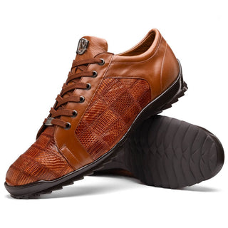 Marco Di Milano Bari Men's Shoes Genuine Patchwork Lizard Skin Fashion Sneakers (MDM1142)-AmbrogioShoes