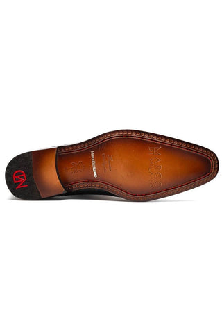 Marco Di Milano Bono Black Genuine Alligator Whole-Cut Oxfords (MDM1183)