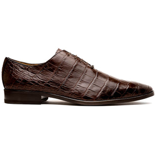 Marco Di Milano Bono Men's Shoes Genuine Alligator Dress Whole-Cut Oxfords (MDM1183)-AmbrogioShoes