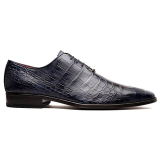 Marco Di Milano Bono Men's Shoes Genuine Alligator Dress Whole-Cut Oxfords (MDM1183)-AmbrogioShoes