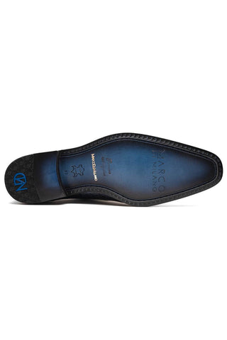 Marco Di Milano Bono Navy Genuine Alligator Whole-Cut Oxfords (MDM1183)