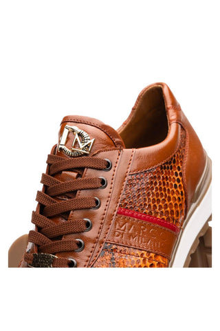 Marco Di Milano Brescia Honey Genuine Snake Skin / Calf-Skin Leather Sneakers (MDM1124)