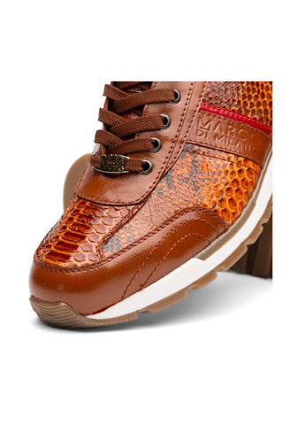 Marco Di Milano Brescia Honey Genuine Snake Skin / Leather Sneakers (MDM1124)