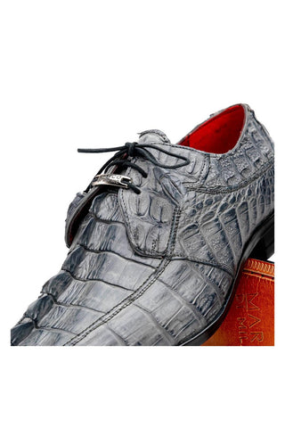 Marco Di Milano Cancun Gray Hornback Crocodile Skin Derby (MDM1003)