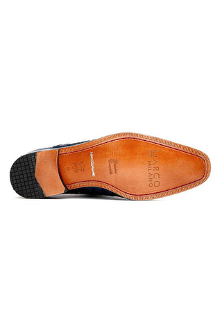 Marco Di Milano Cancun Gray Hornback Crocodile Skin Derby (MDM1003)