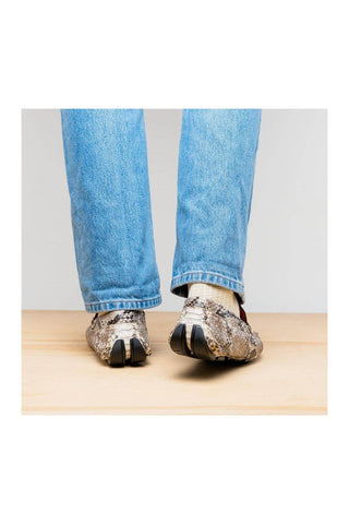 Marco Di Milano Capri Natural Python Skin Horse-Bit Loafer (MDM1241)